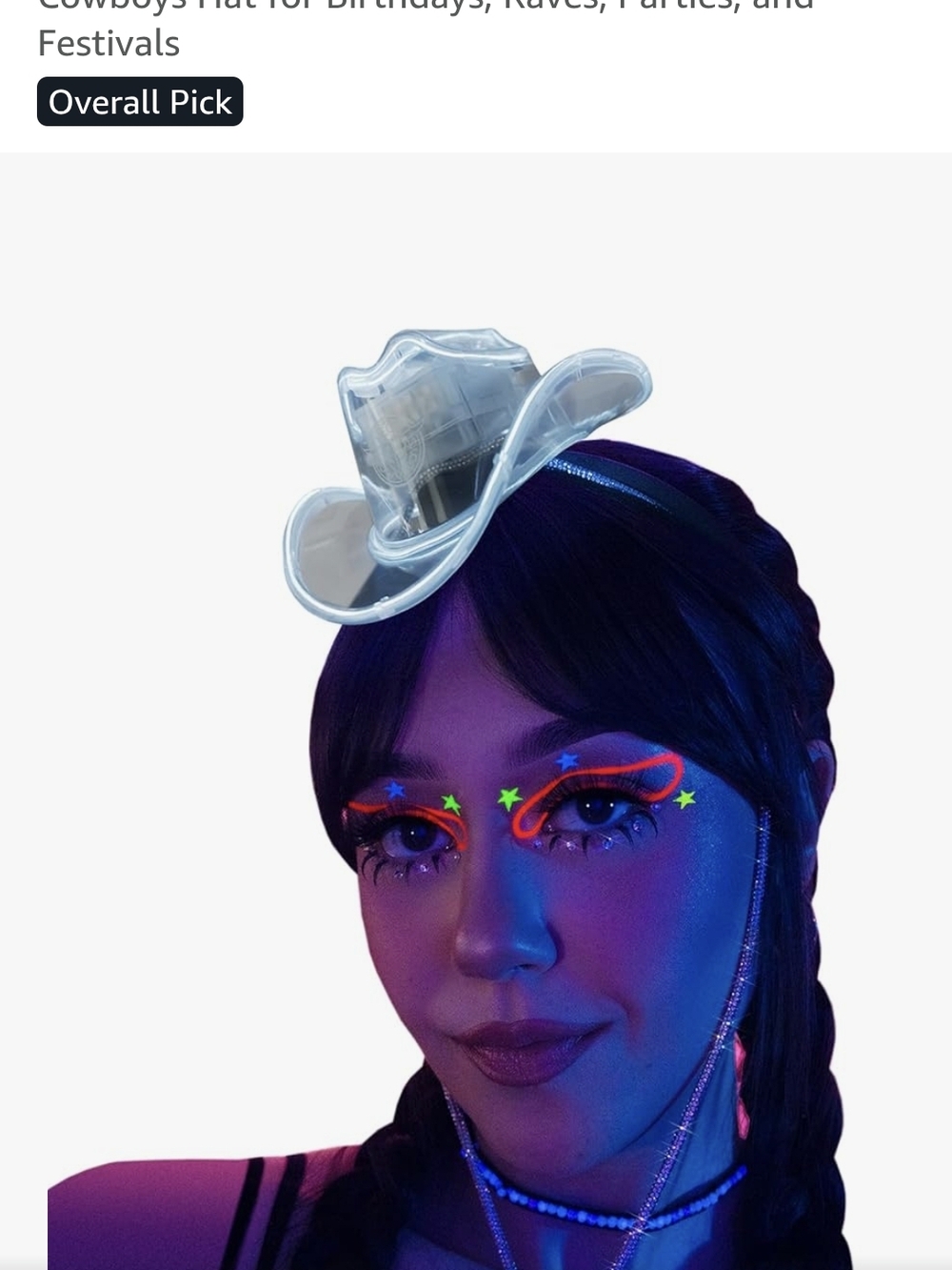 Mini Neon Cowboys Hat Used Once